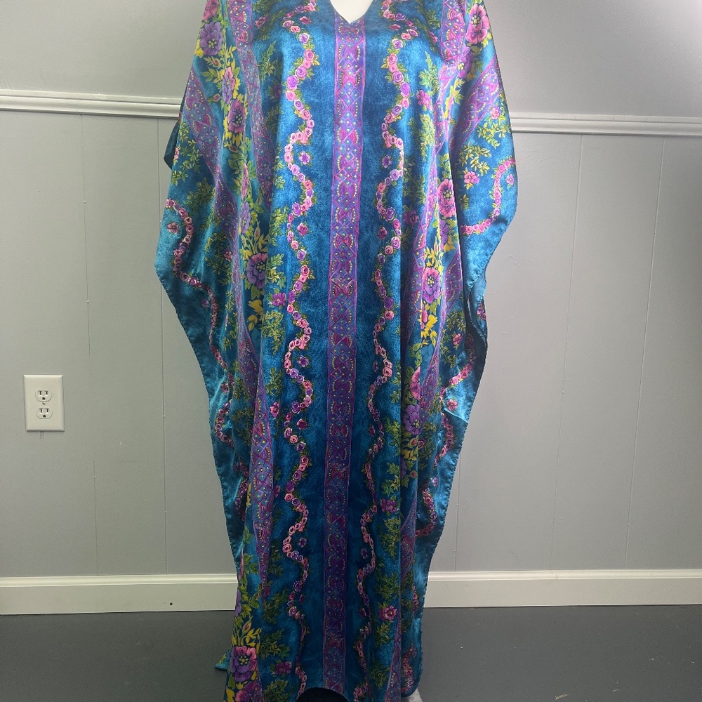 Winlar Vintage Caftan One Size Colorful - Picture 2 of 14